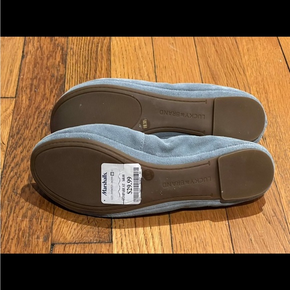 Lucky Brand Suede Light Blue Flats - Picture 3 of 4